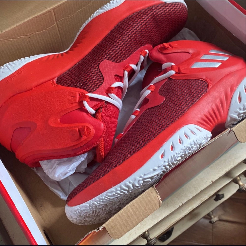 Red Adidas Kicks size 10